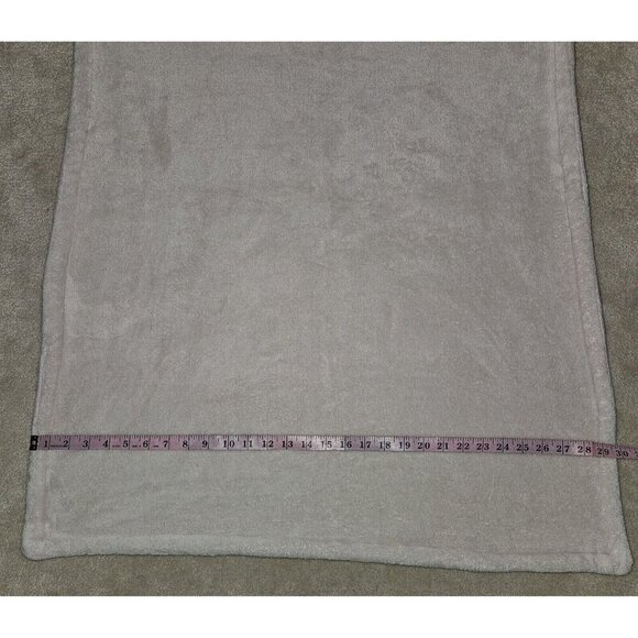 Solid Pale Dusty Pink Thick Fleece Sherpa Baby Blanket SOFT 30x36 - Picture 3 of 5